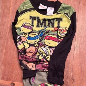 Nickelodeon TMNT Kids Pajama Set - Black and Green